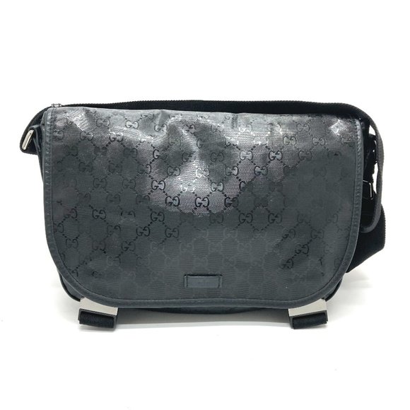 GUCCI 201732 GG Imprime One-Shoulder Bag, Messenger Shoulder Imprime, Men's, ... - Picture 1 of 13